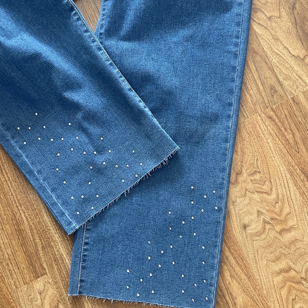 Marc New York Women's Blue Jeans ,Studded Design With Tags
